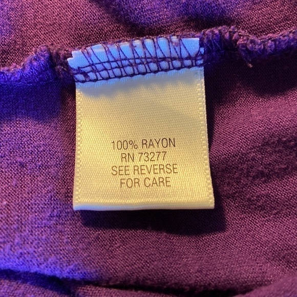 🦄 𝅺apt 9 Purple Cap Sleeve Top Sz S - Picture 6 of 9